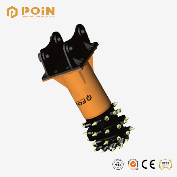 18-30T Excavator Longitudinal 360° Hydraulic Drum Cutter sale - POIN