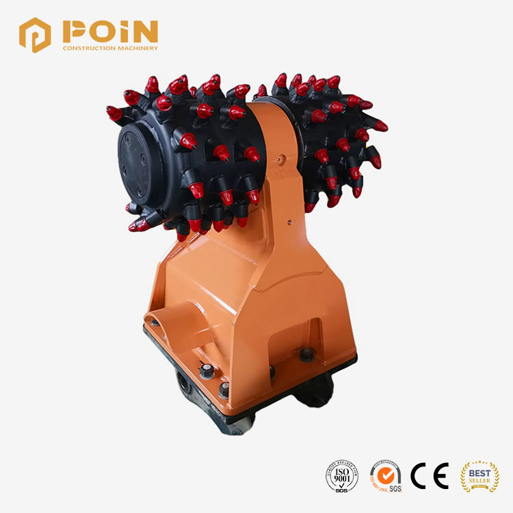 18-30T Excavator Horizontal / Transverse Drum Cutter sale - POIN