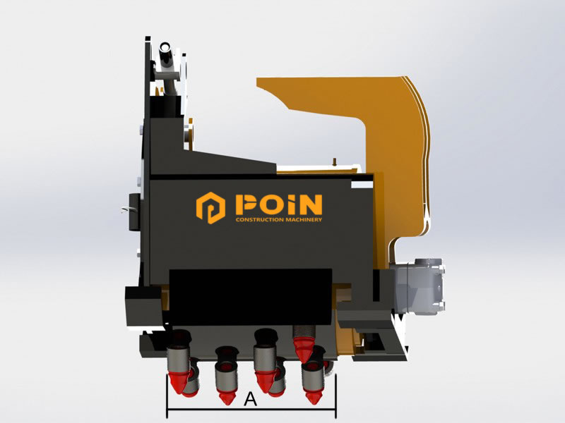 Excavator Concrete Planer Attachment for sale - POIN