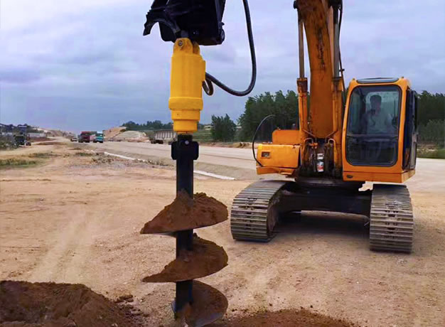 Excavator Hydraulic Earth Auger Attachment for sale - POIN