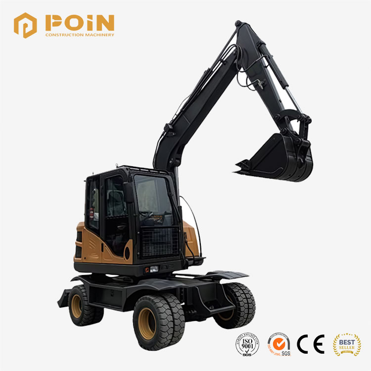 PE9065 6500kg Compact Power Wheel Excavator